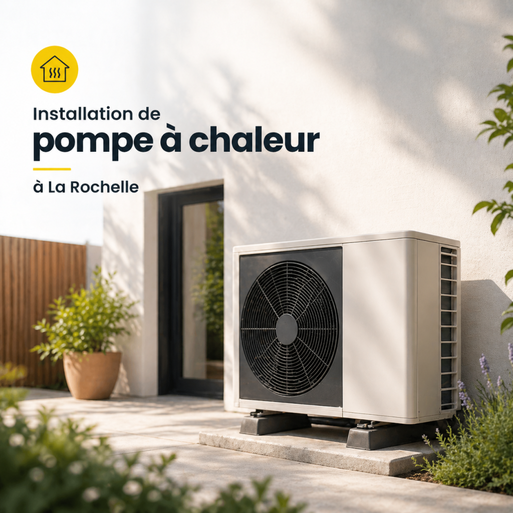 installation d'une pompe à chaleur par l'entreprise Hervé-Pierre Électricité